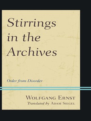cover image of Stirrings in the Archives